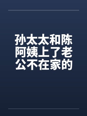 孙太太和陈阿姨上了老公不在家的少妇笔趣阁无弹窗封面